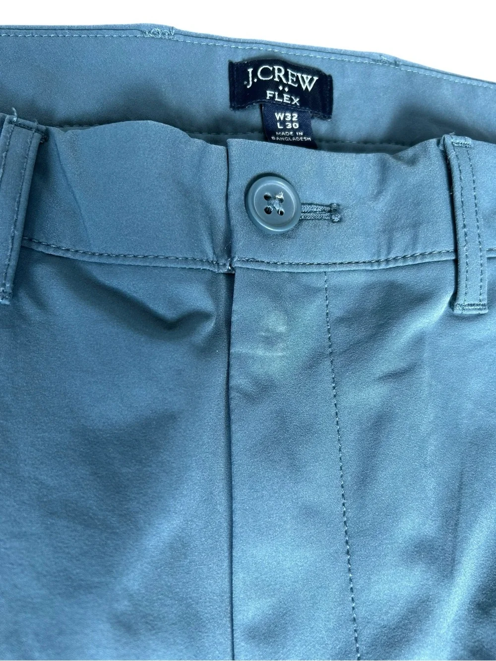 J. Crew Flex Chino Pants Mens 32 x 30 Blue Stretch Casual Slim Straight